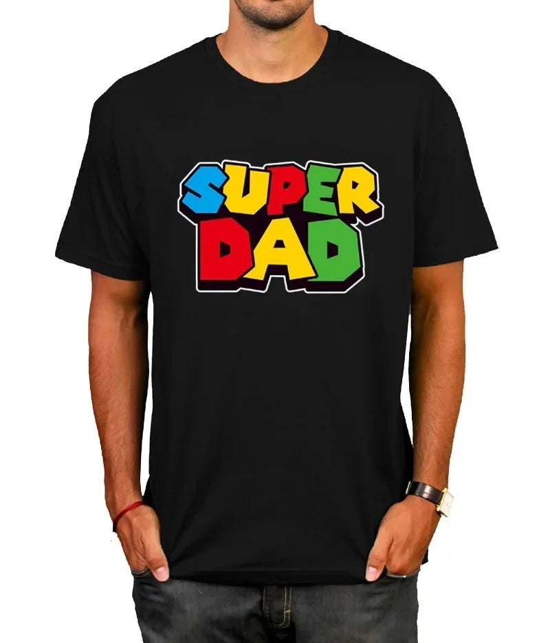 2024 New Super Dad Summer T-Shirt Super Dad Men T-Shirt Father'S Day Gift