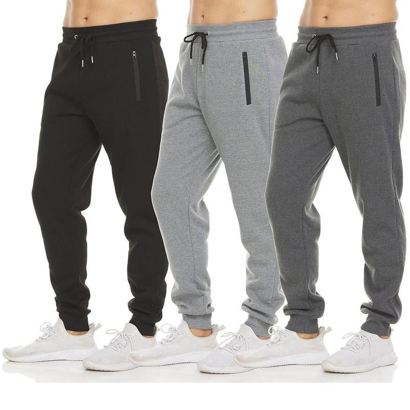 3-Pack Men'S Slim Fit Fleece Lined Joggers (Sizes - S to 3XL)
